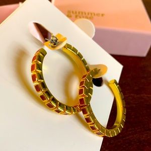 NWOT Hoop Earrings by Summer & Rose